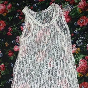 Dior Homme SS19 By Kim Jones white monogram tank